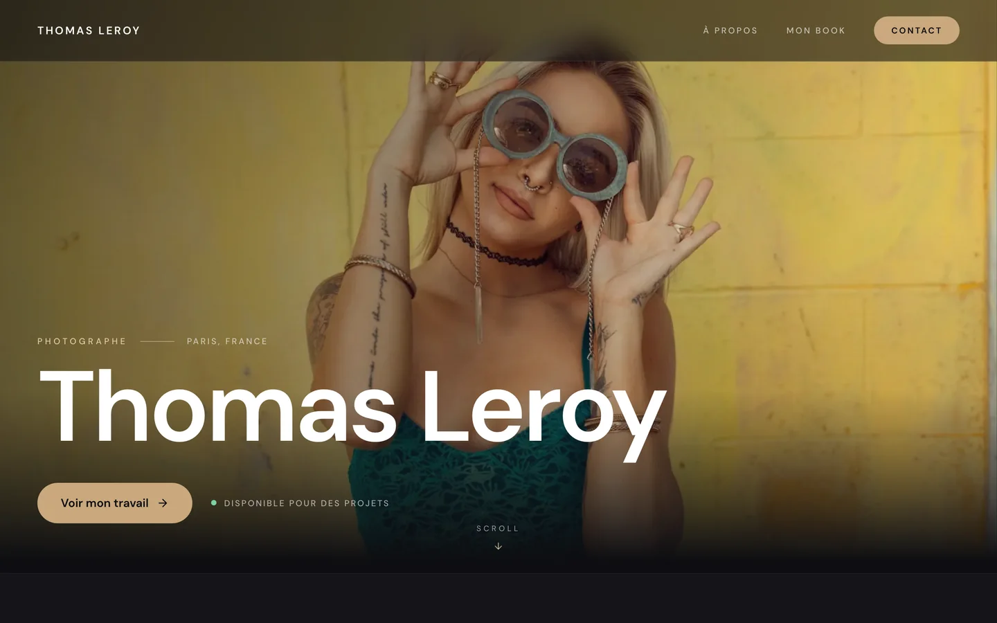 Book de Thomas Leroy publié avec Nagapix, style Slate sombre